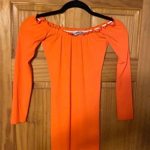 Femme luxe orange dress